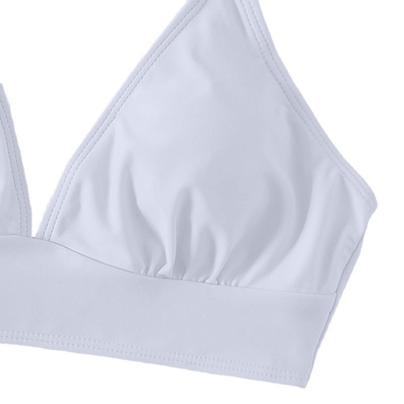 Damen Triangel-Bikinioberteil mit Rüschendetails EB
