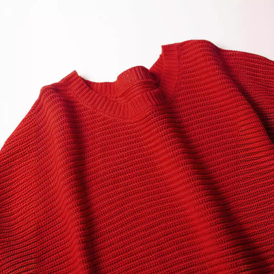 Damen Grobstrickpullover mit lässigem Schnitt und strukturierter Maschenoptik EB