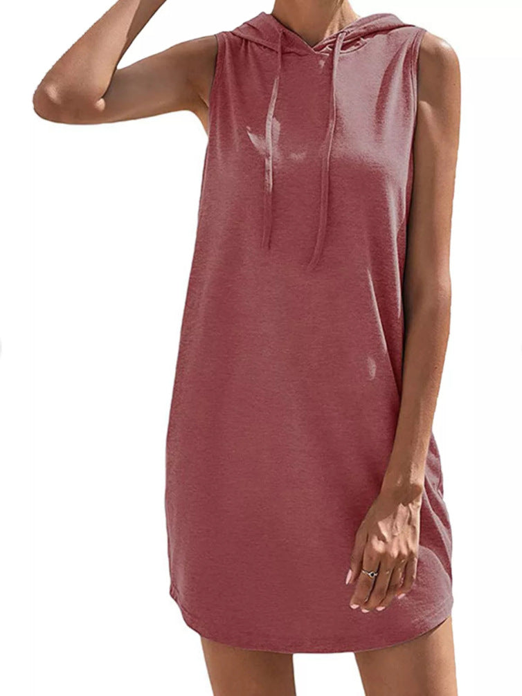 Damen Kapuzenkleid Aus Atmungsaktivem Jersey-Material EB