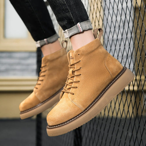 Damen Schnürboots aus hochwertigem Wildleder mit rutschfester Sohle EB