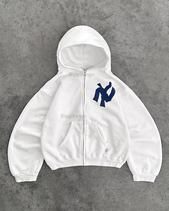 Damen lässiger Sweatshirt mit oversized Passform und großen Kapuze EB