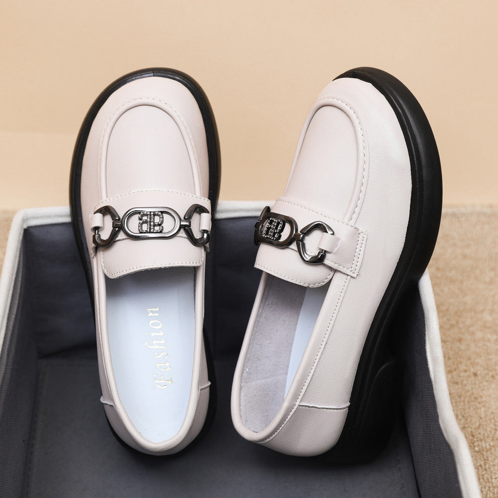 Damen Modische Loafers mit edel verzierten Schnallen EB
