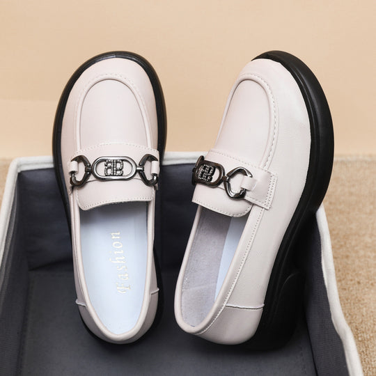 Damen Modische Loafers mit edel verzierten Schnallen EB