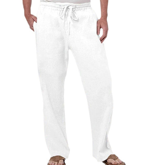 Herren nan weiche Loungehose aus Baumwolljersey mit elastischem Tunnelzugbund und seitlichen Eingrifftaschen EB