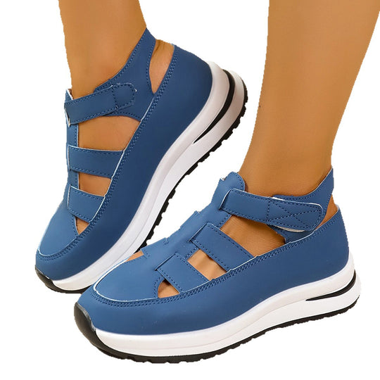 Damen Komfortable Wedge-Schuhe mit verstellbarem Riemendesign EB