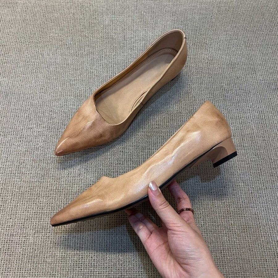 Damen Elegante Ballerinas mit spitzem Design und bequemer Innensohle EB