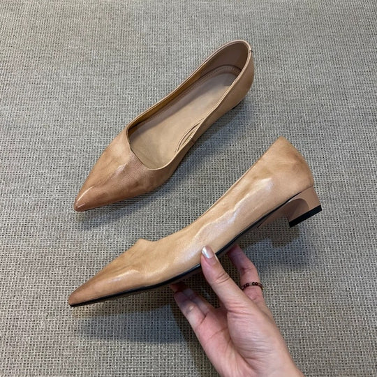Damen Elegante Ballerinas mit spitzem Design und bequemer Innensohle EB