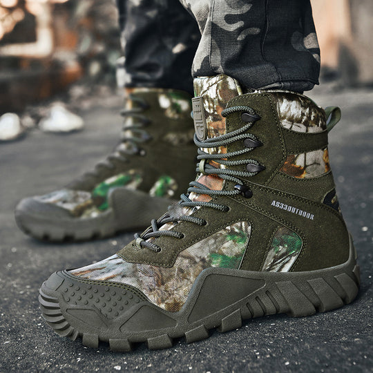 Herren Tactical Boots mit verstärktem Knöchelschutz und rutschfester Sohle EB