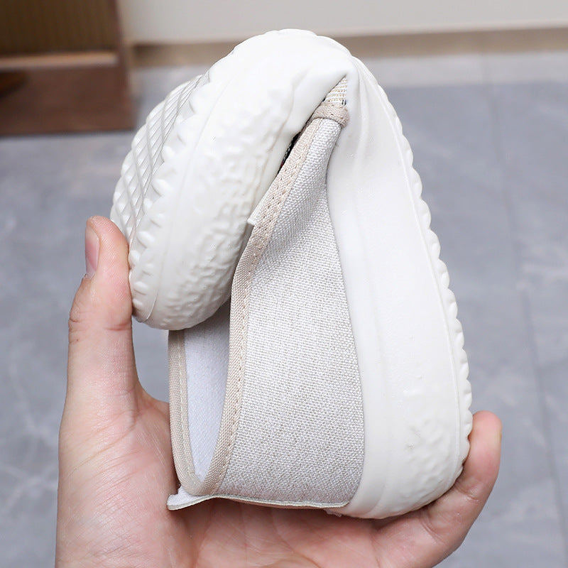 Damen Slip-On Schuhe mit buntem Schmetterlingsmuster und rutschfester Sohle EB