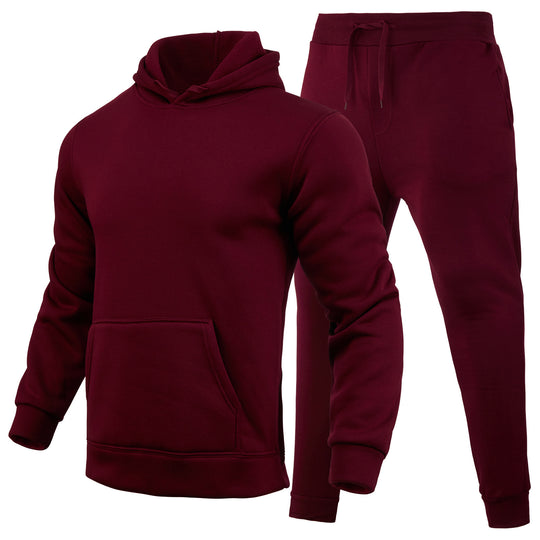 Damen Sportliches Hoodie- und Jogginghose-Set aus hochwertigem Baumwollmix EB