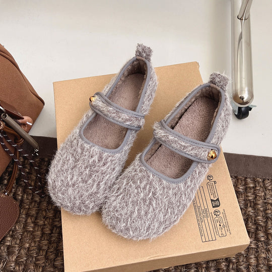 Damen Hausschuhe mit weichem Futter und verstellbarem Riemen EB