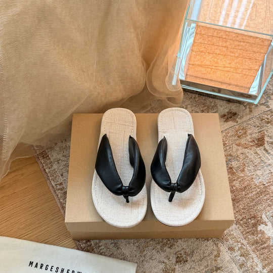 Damen Zehentrenner-Sandalen mit stylischem Riemendesign und komfortablem Fußbett EB