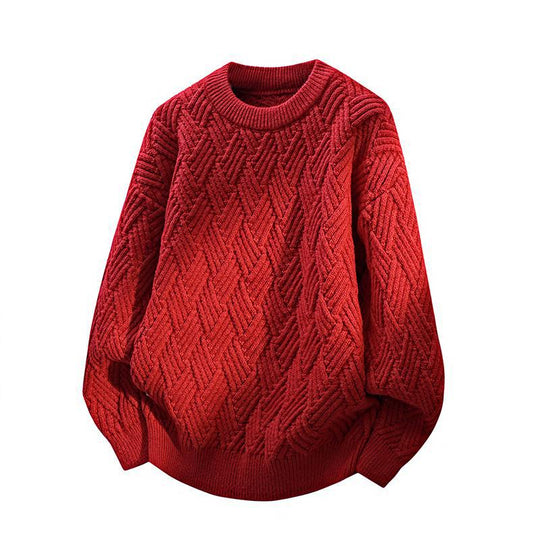 Damen Gemusterter Strickpullover EB