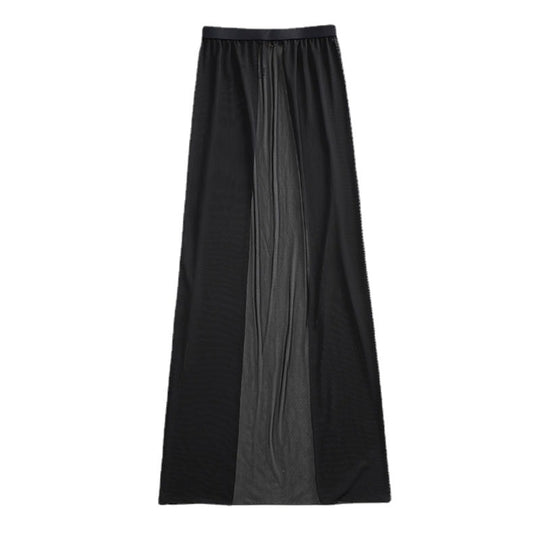Damen Elegante Strandrobe mit transparenten Einsätzen EB