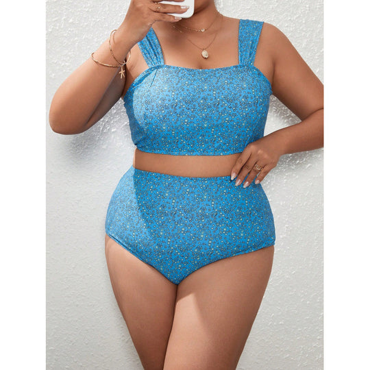 Damen Crop-Top Bikini mit hohem Bund EB