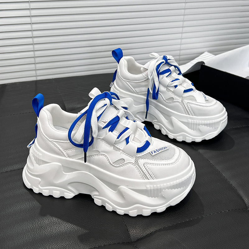 Damen Chunky Sneakers mit atmungsaktivem Obermaterial und rutschfester Sohle EB
