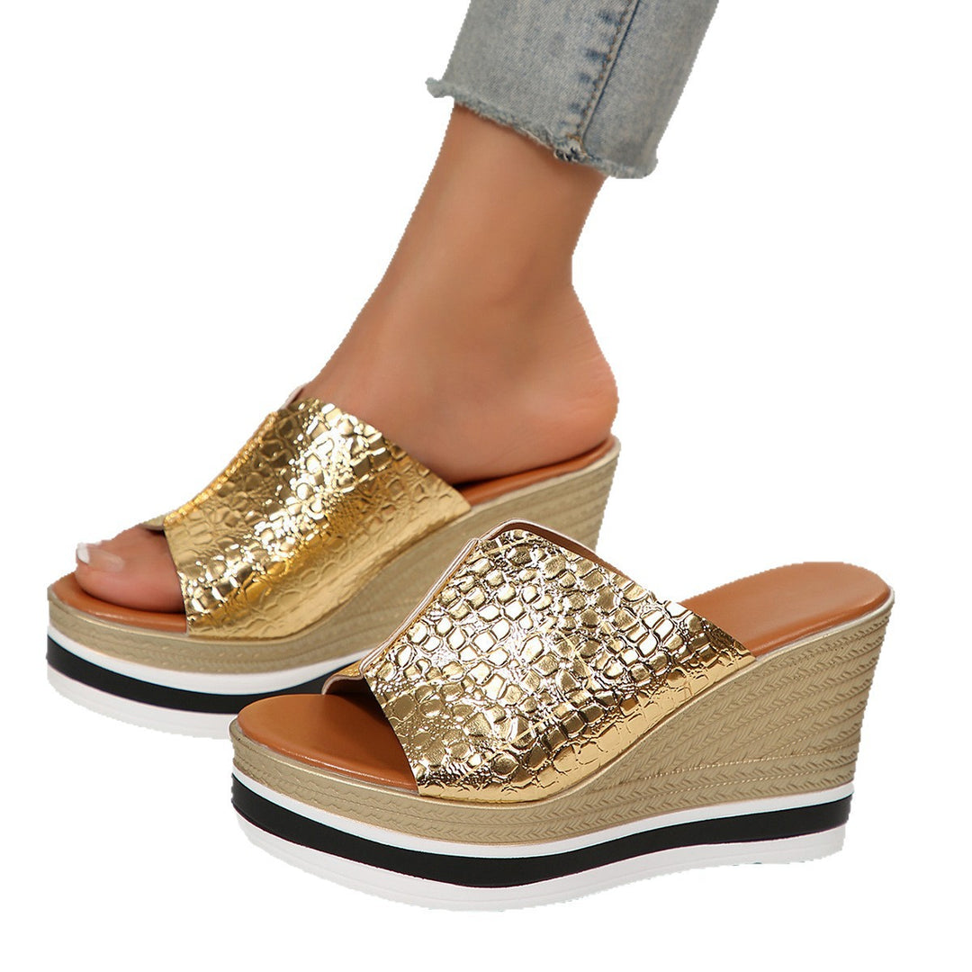 Damen Keil Sandalen EB