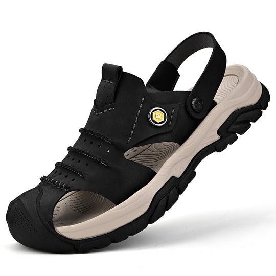 Herren Outdoor Freizeitsandalen mit rutschfester Sohle und verstellbarem Riemen EB