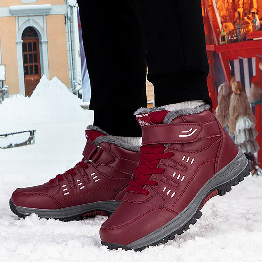 Damen Winterfest und isolierte Wanderboots mit Klettverschluss EB