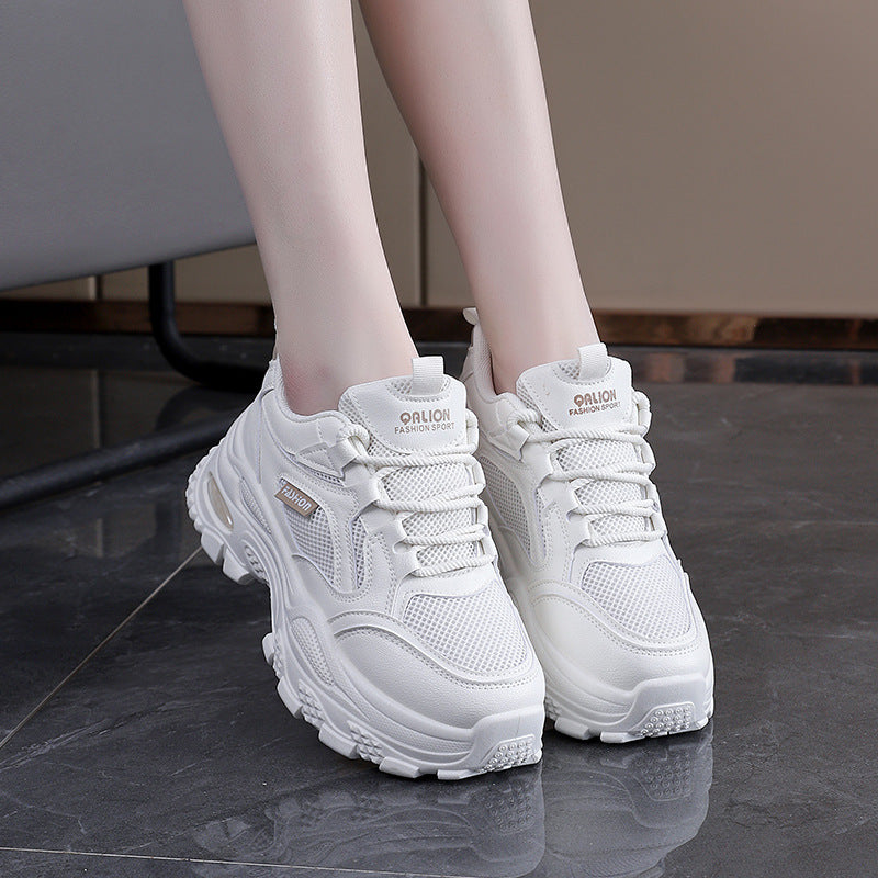 Damen Sportliche Sneakers mit ergonomischem Dämpfungssystem und luftdurchlässiger Mesh-Oberfläche EB
