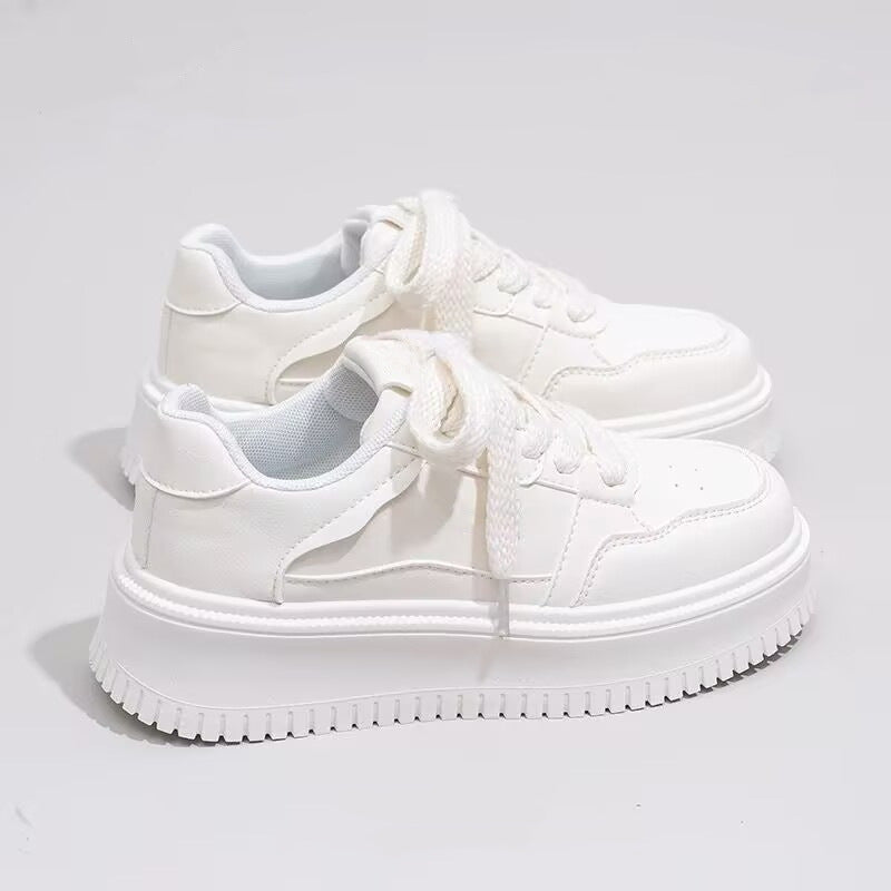 Damen bequeme Sneakers mit dicker Plattform und komfortabler Dämpfung R&B