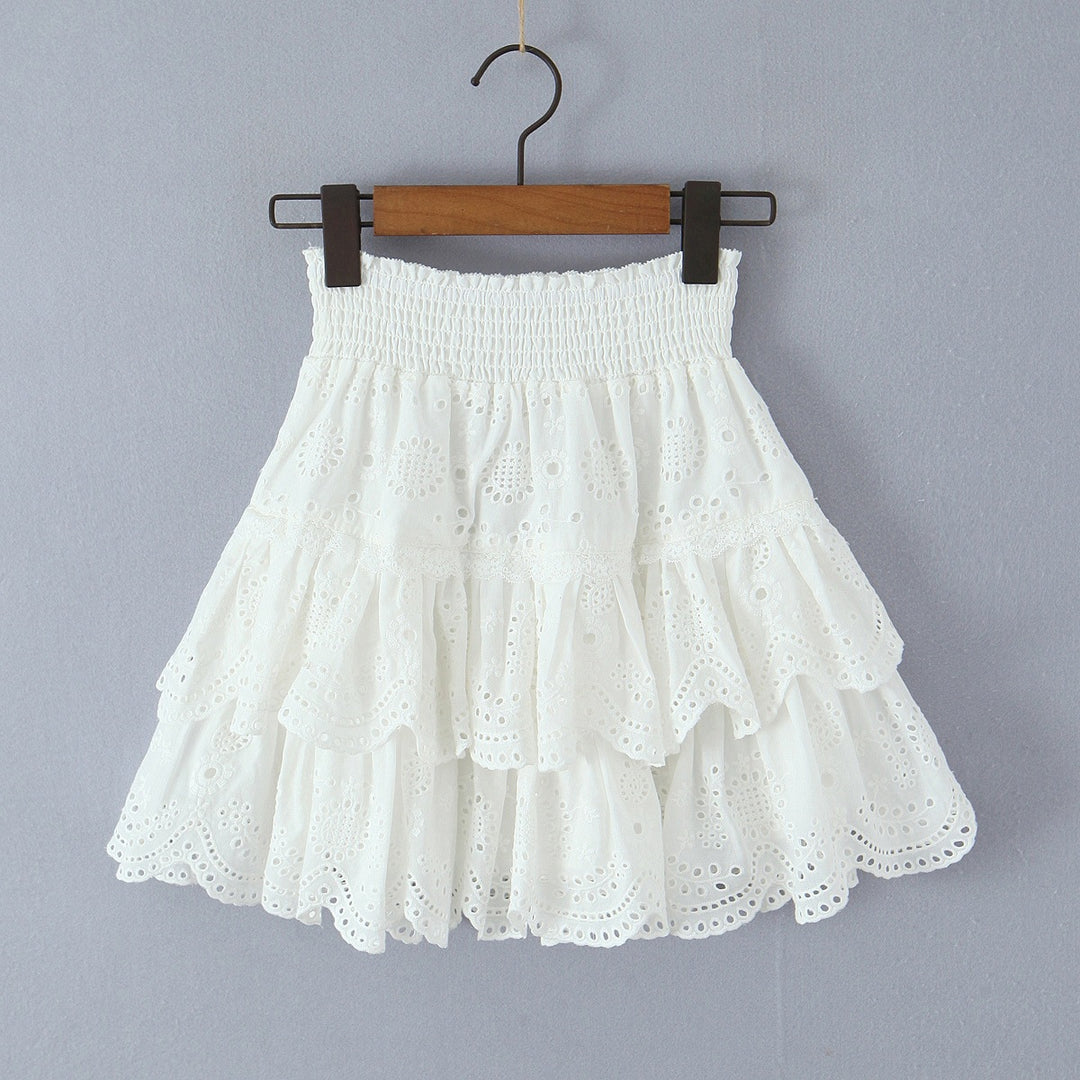 Damen Baumwoll Rüschenshorts EB