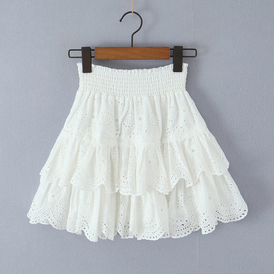 Damen Baumwoll Rüschenshorts EB