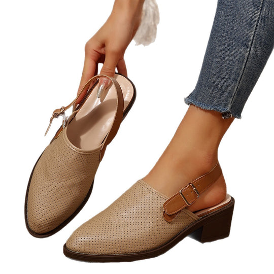 Damen Bequeme Sling-Pumps mit modischem Riemen EB