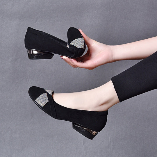 Damen Ballerinas mit funkelndem Dekor und komfortablem Fußbett EB