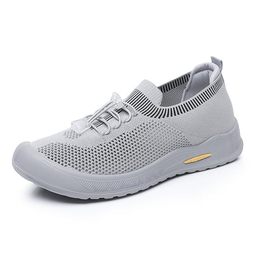 Damen Sportliche Freizeitschuhe mit elastischem Schnürsystem und rutschfester Sohle EB