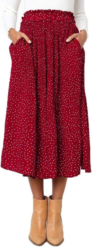 Damen Maxirock mit modischem Animal Print EB