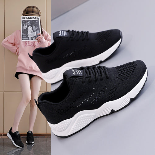 Damen Sportliche Lauf-Schuhe mit atmungsaktiver Oberflächenstruktur EB