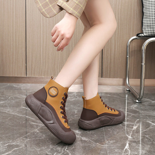 Damen Sportliche High-Top Sneaker mit rutschfester Sohle und ergonomischer Dämpfung EB