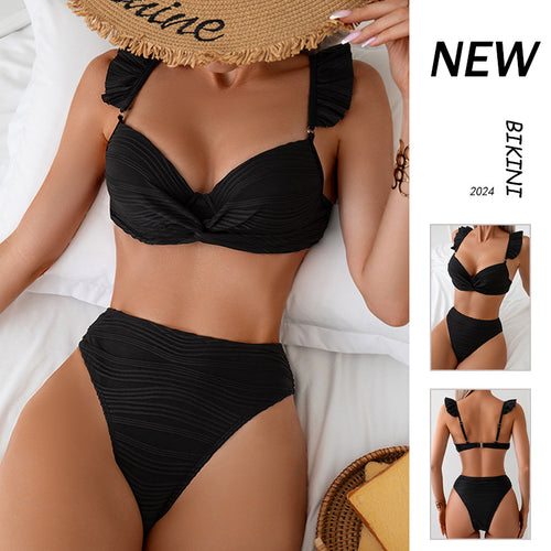 Damen Bikini-Set mit eleganten Raffungen und bequemen Trägern EB