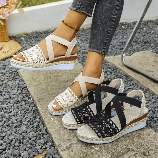 Damen Plateau Sandalen EB