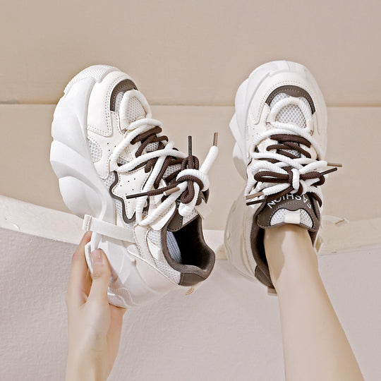 Damen Sportliche Sneakers mit atmungsaktiver Mesh-Oberfläche und rutschfester Sohle EB