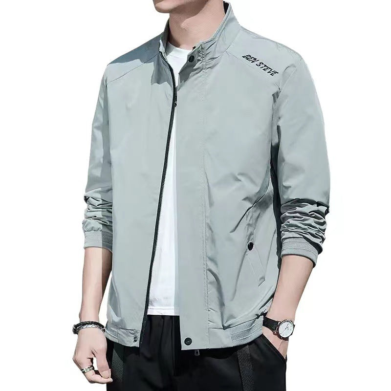 Herren leichte Übergangsjacke mit hohem Kragen EB