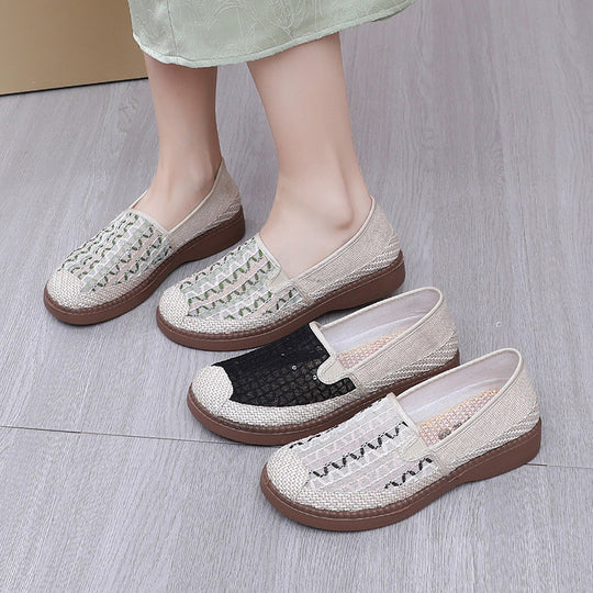 Damen Elegante und bequeme Slip-On Schuhe mit atmungsaktivem Design EB