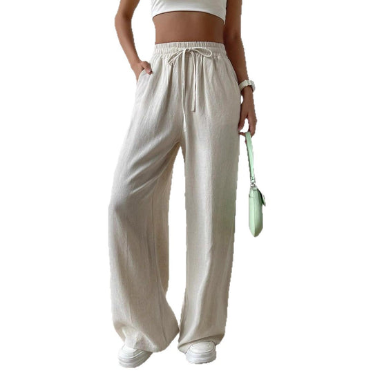 Damen entspannte Leinenhose EB