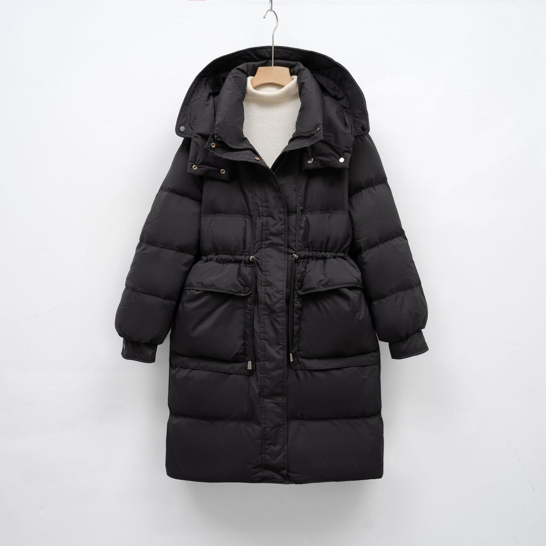 Damen isolierte Winterjacke mit verstellbarem Bund EB