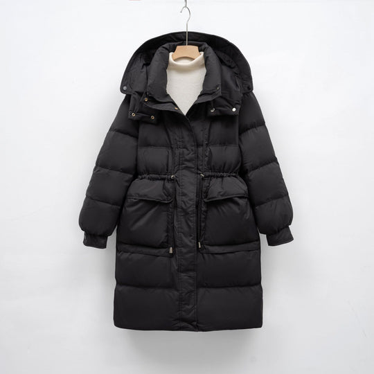 Damen isolierte Winterjacke mit verstellbarem Bund EB