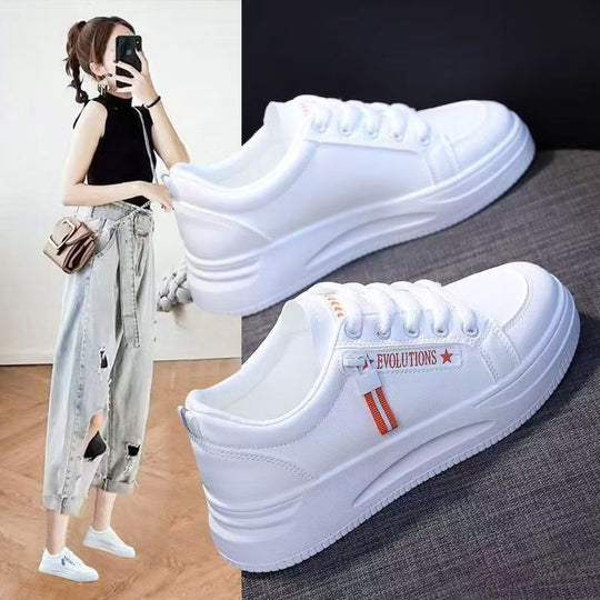 Damen Sportliche Sneakers mit robuster Gummisohle und atmungsaktiver Oberflächenstruktur EB
