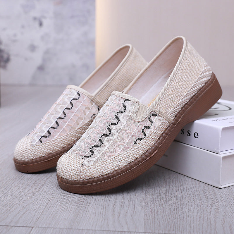 Damen Elegante und bequeme Slip-On Schuhe mit atmungsaktivem Design EB