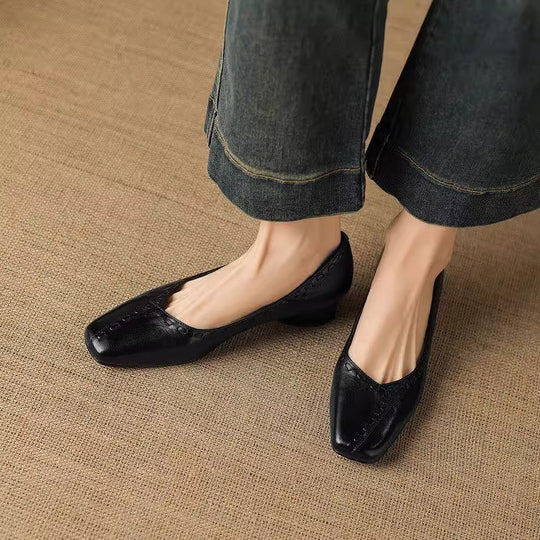 Damen elegante Ballerinas mit modischem Nahtdesign EB