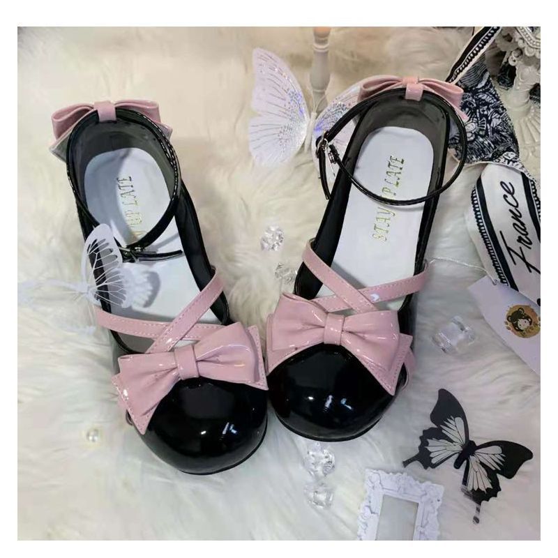 Damen elegante Sling Sandalen mit Schleifchen EB
