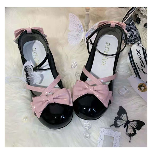 Damen elegante Sling Sandalen mit Schleifchen EB