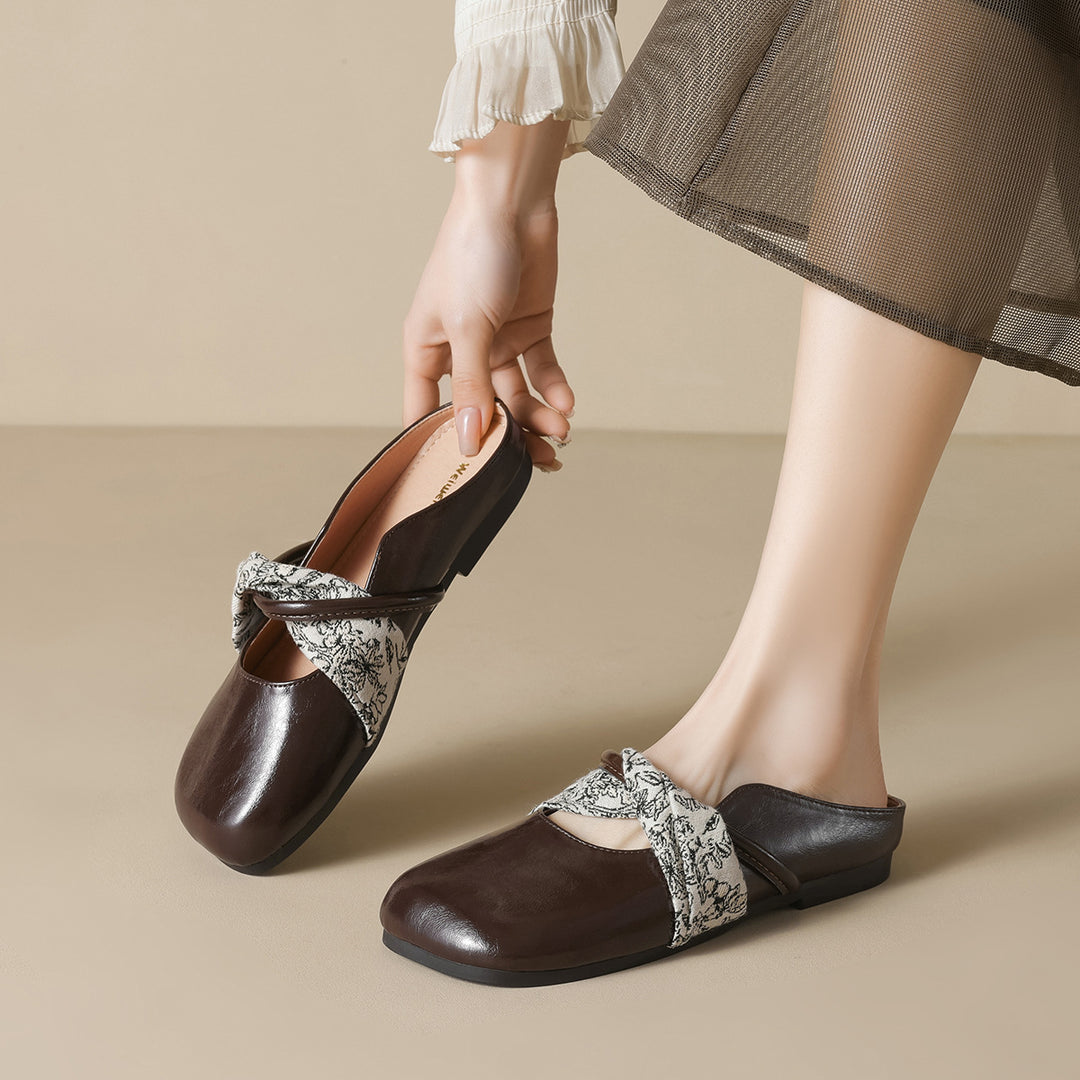 Damen Mokassins mit floralem Design und komfortablem Fußbett EB