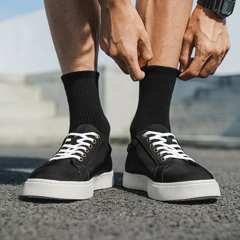 Damen Modische und bequeme Sneakers aus veganem Leder EB