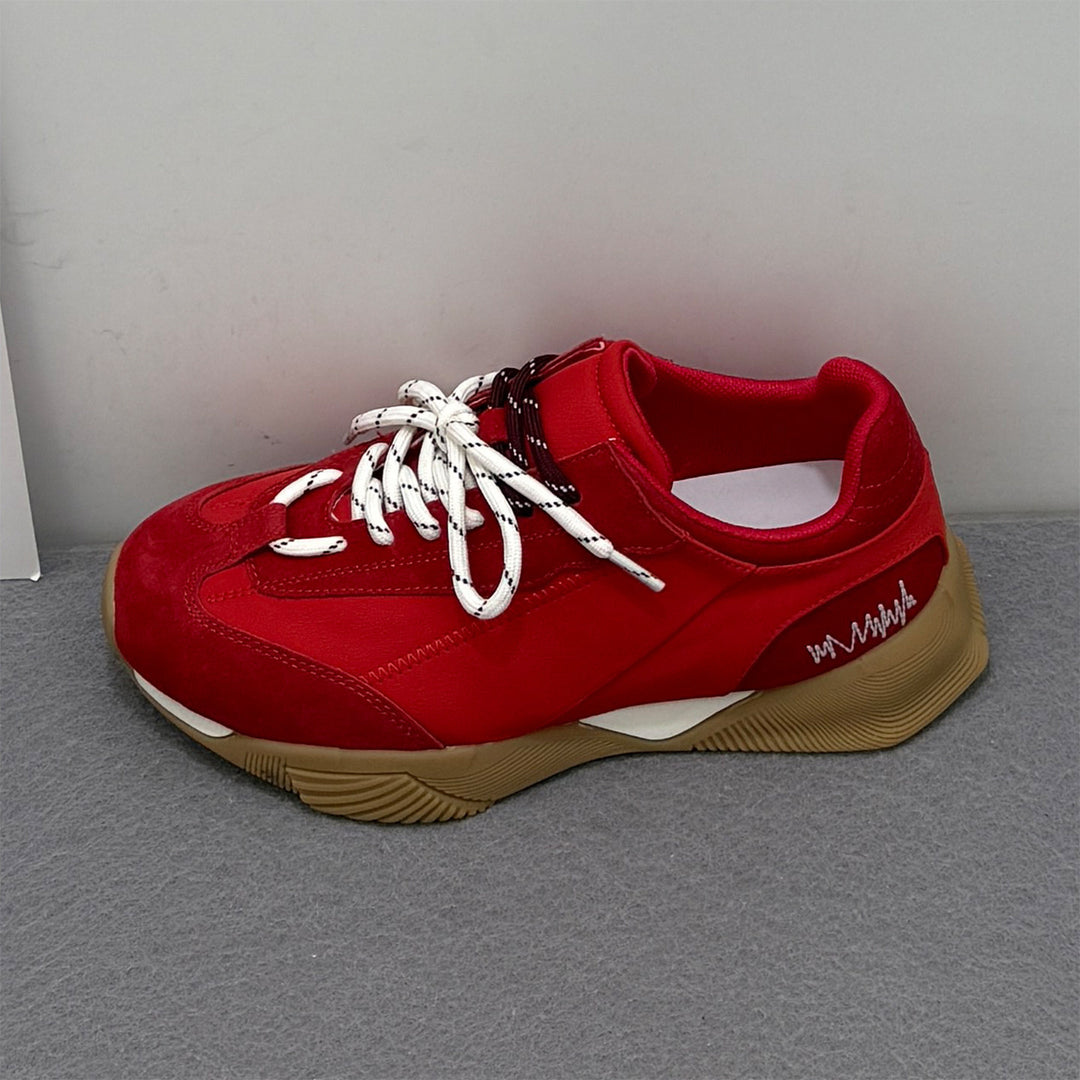 Damen modische Sneakers mit atmungsaktiver Mesh-Oberfläche und trendigem Design EB