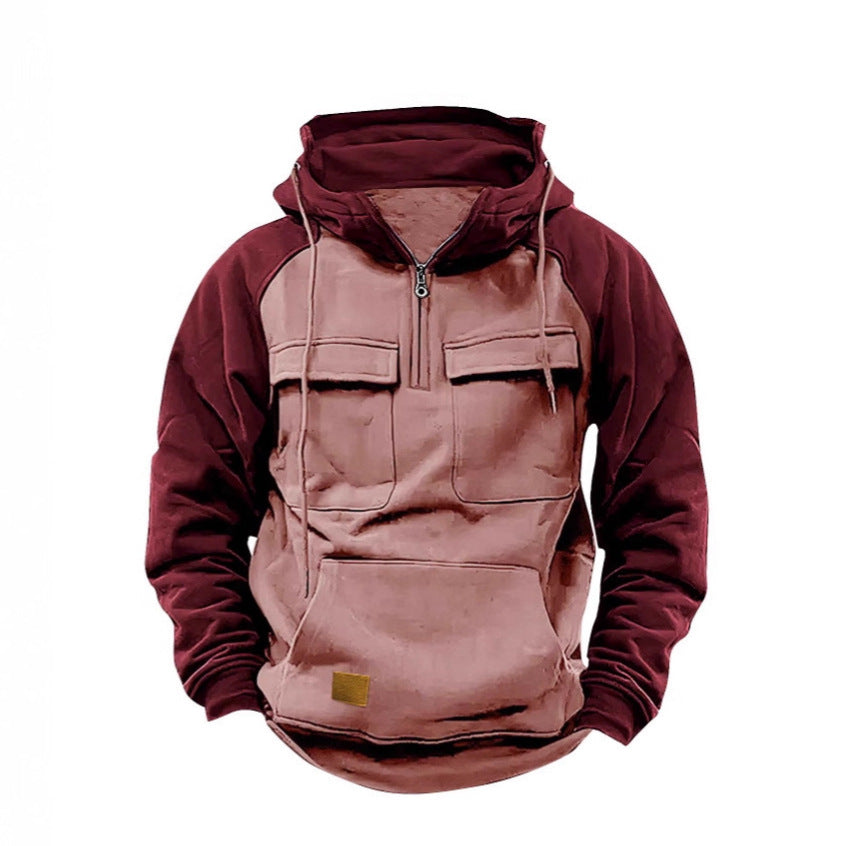 Herren Funktioneller Hoodie mit praktischen Taschen und innovativem Design EB